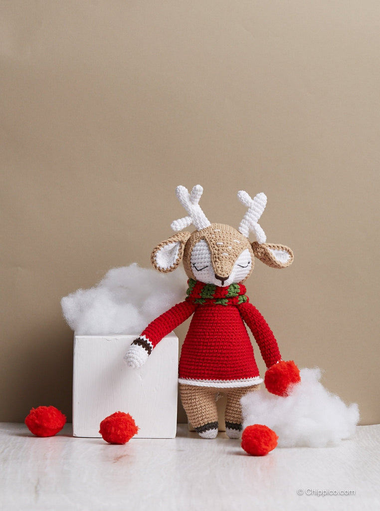 chippico reindeer toy plush doll
